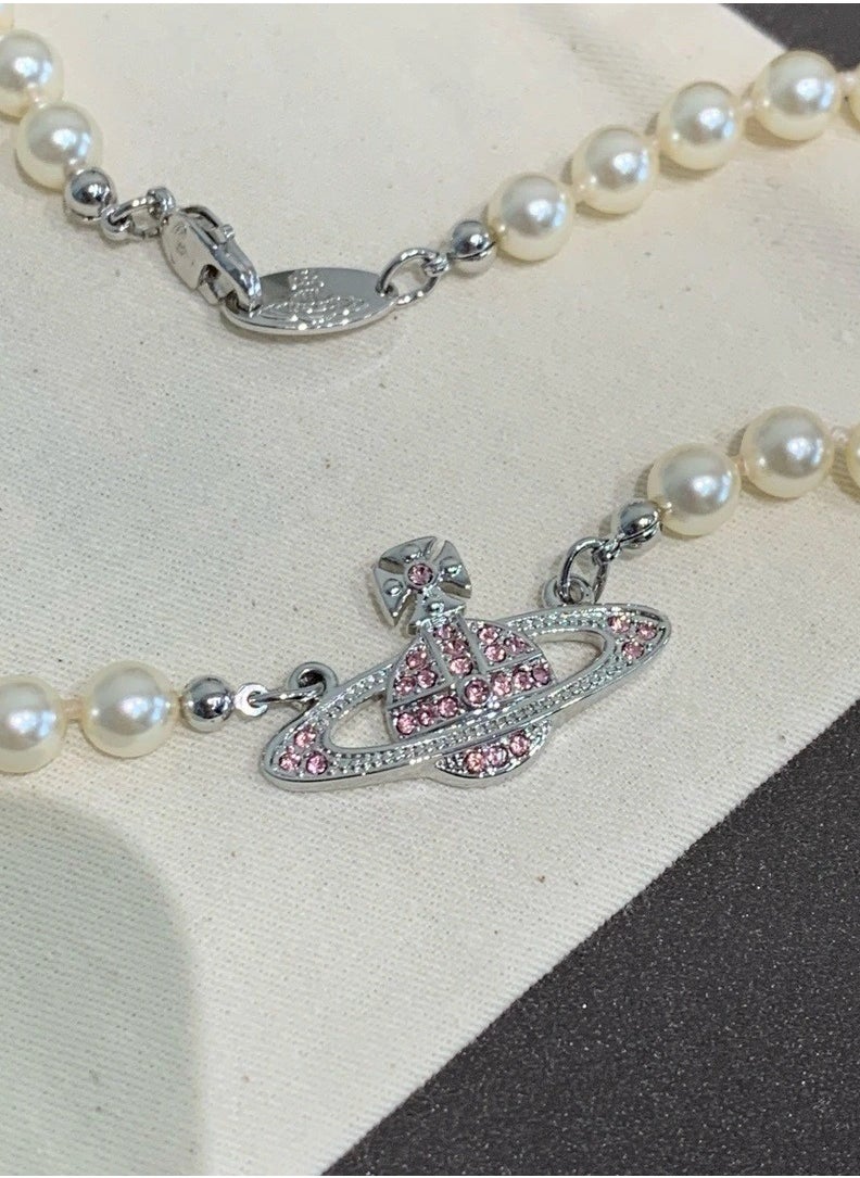 Vivienne Westwood Saturn Pearl Necklace  - Image 2