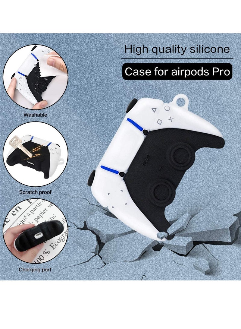 Excefore Game Controller Airpods Pro Case, 3D Cute Fashion Cool Design Airpods Pro Cover, Unique Stylish Funny Protective Skin Accessories Airpod Pro Silicone Case 2Pack - Image 3