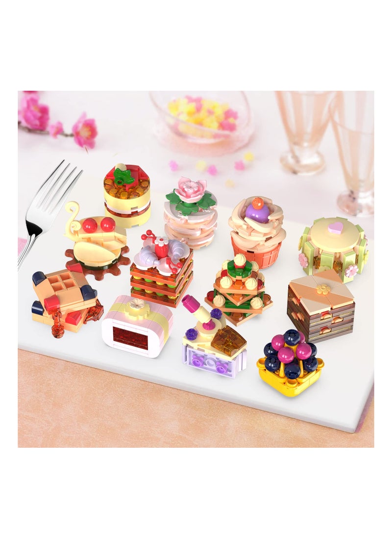 Mini Building Block Sets for Kids Ages 8-14, Assorted STEM Toys for Party Favors, Goodie Bags, Classroom Prizes, Birthday Gifts, and Special Occasions (12 Cake Designs)  - Image 4