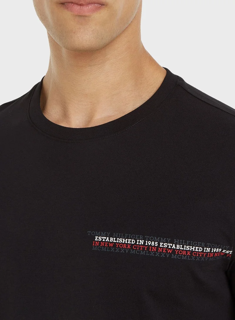 TOMMY HILFIGER Logo Crew Neck T-Shirt