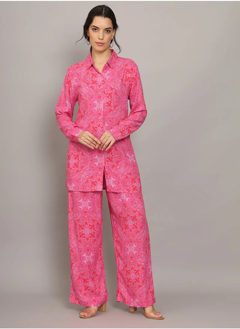 Alaya Printed Rayon Co-Ord Set for Women-AL4001