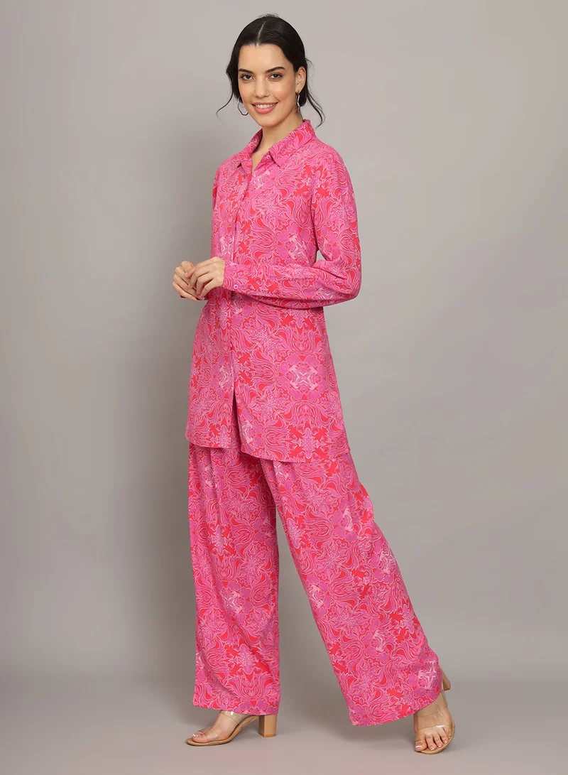 Alaya Printed Rayon Co-Ord Set for Women-AL4001