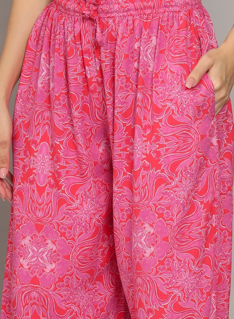 Alaya Printed Rayon Co-Ord Set for Women-AL4001