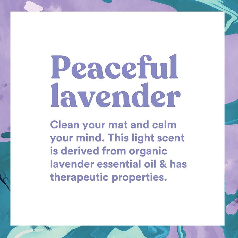 ASUTRA Yoga Mat Cleaner Spray (Peaceful Lavender - Aluminum Bottle), 4 fl oz - No Slippery Residue, Organic Essential Oils, Deep-Cleansing for Fitness Gear & Gym Equipment, Microfiber Towel Included - Image 2