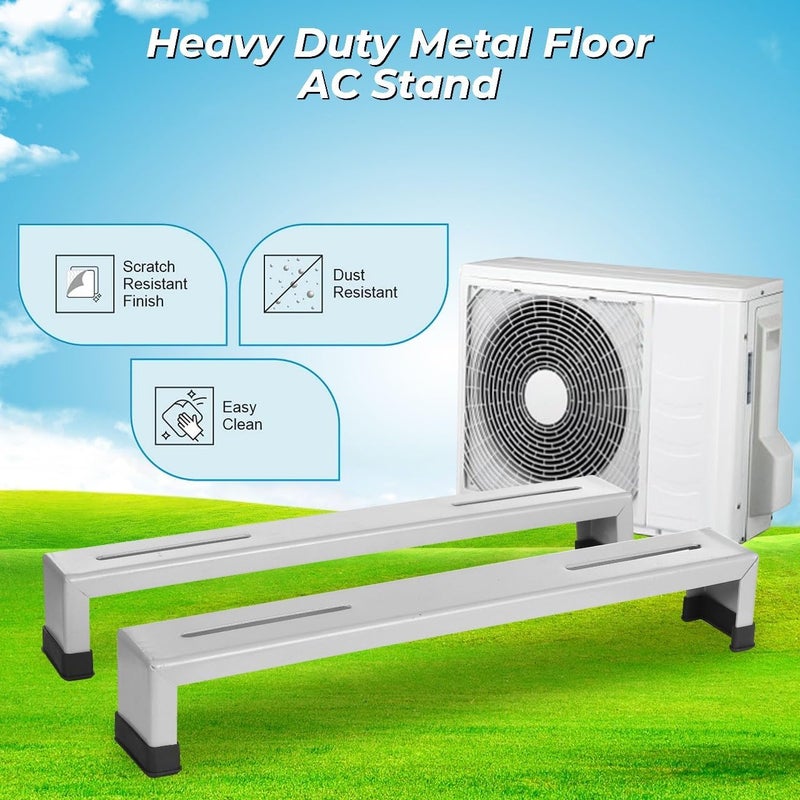 Heavy Duty Floor Mounted Ac Stand Special Coated Super Quality Weather Resistant Floor Standing Ac Stand Outdoor Unit for 1 Ton 12 Ton 15 Ton 2 Ton Rust Proof  - Image 2