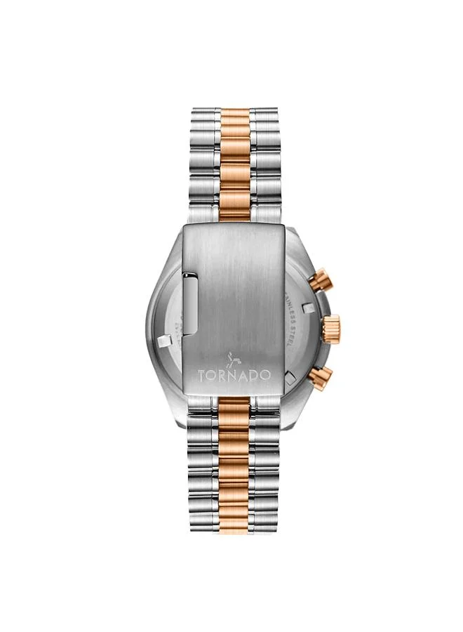 TORNADO Men's Stainless Steel Chronograph Watch T22103-KBKN - 42 mm