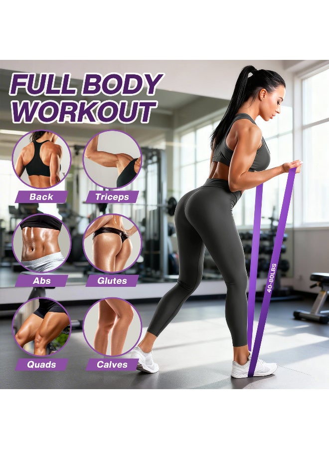 12 PCS Resistance Bands Set,Exercise Bands for Women,Skin-Friendly Loop Stretch Band for Exercise,Home Gym,Yoga,Strength Training - Image 3