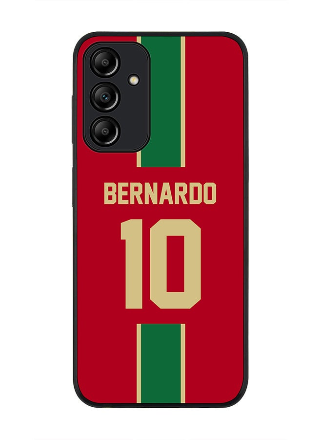 Stylizedd Rugged Black edge case for Samsung Galaxy A15 / A15 5G, Slim fit Thin Cover- Football Team-Portugal, Player Name-Bernardo - Image 1