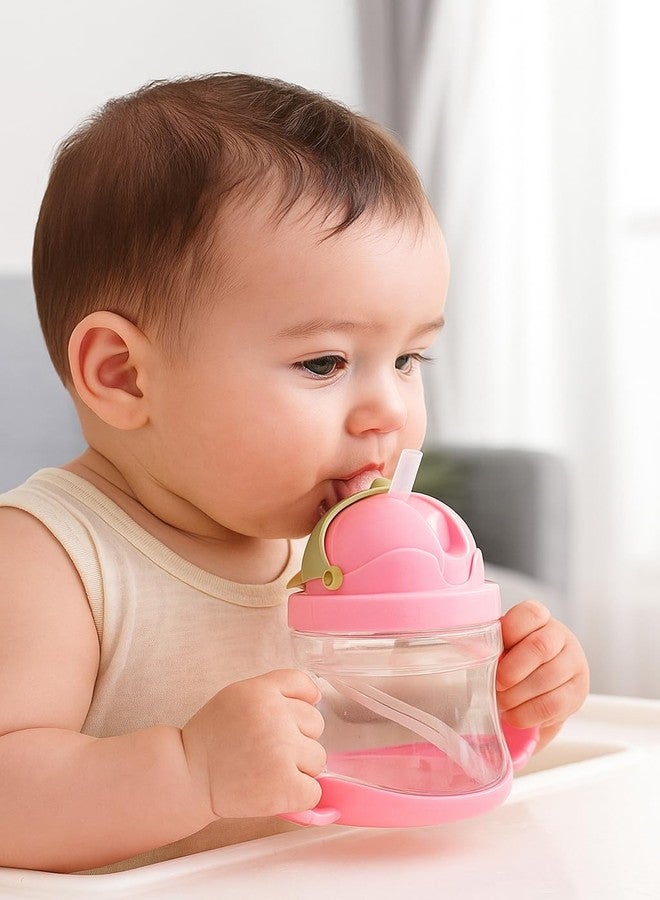 Alya The Cheeky Kidzz Premium Baby Straw Sipper 125ml for Feeding Water Milk Liquids Feeder Bottle (Design 608) - Image 2