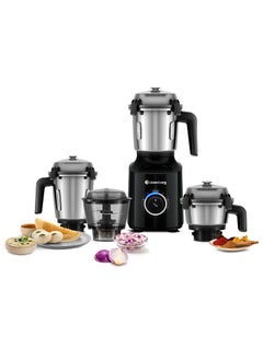 Atomberg Zenova Mixer Grinder with Unique Coarse Mode Advanced Safety Features 4 Jars including Chopper Jar with Hands Free Operation Black