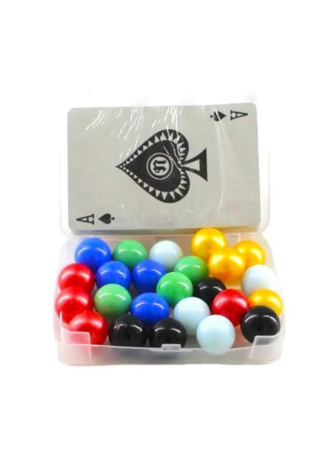 JAKAROO Playing cards with Jacaro stones, 6 players, 24 glass marbles - Image 2