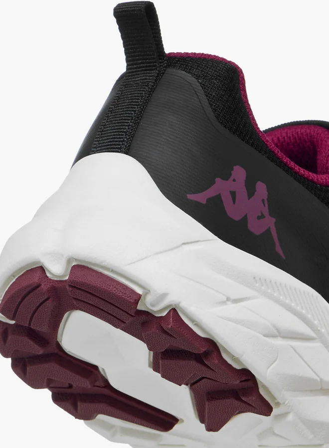 Kappa Girls' Panelled Sports Shoes with Hook and Loop Closure