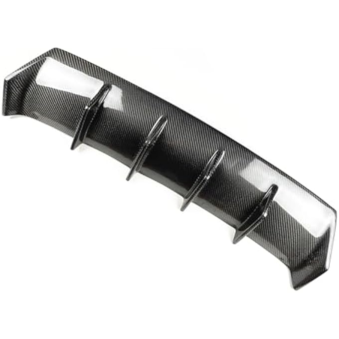 KUBYMOTO Rear Diffuser Lip Trailer Cover For IS350 IS300 Sport Sedan 2017-2019 Real Carbon Fiber - Image 4