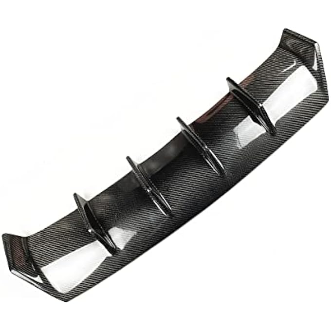 KUBYMOTO Rear Diffuser Lip Trailer Cover For IS350 IS300 Sport Sedan 2017-2019 Real Carbon Fiber - Image 3