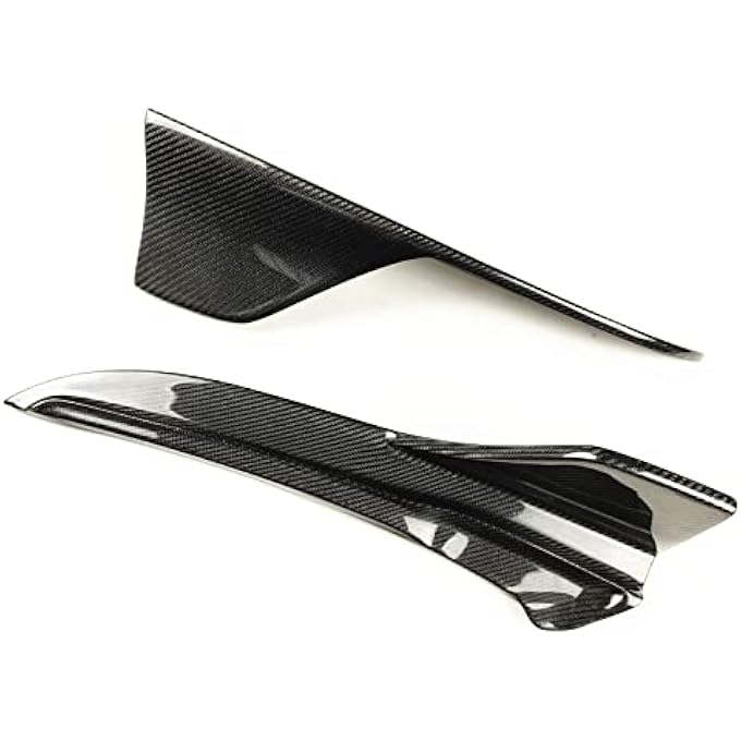 KUBYMOTO Rear Diffuser Lip Trailer Cover For IS350 IS300 Sport Sedan 2017-2019 Real Carbon Fiber - Image 5