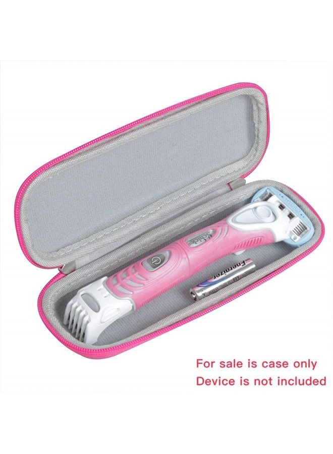 Hermitshell حافظة سفر واقية من EVA صلبة باللون الوردي تناسب ماكينة حلاقة شِك هيدرو سيلك تريم ستايل للنساء ومشذب البيكيني - Image 2