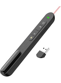erorex Presentation Clicker Hyperlink Volume Control Wireless Presenter Ppt Powerpoint Clicker Rf 2.4Ghz Usb Presentation Remote Control Powerpoint Presentation Clicker For Keynote Ppt Mac Pc  - Image 1