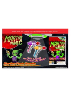 XBITE Martian Panic Game Bundle With 2 Alien Blaster Accessories Nintendo Switch Game Complete Family Fun Downloadable Game No Physical Card Included  - Image 1