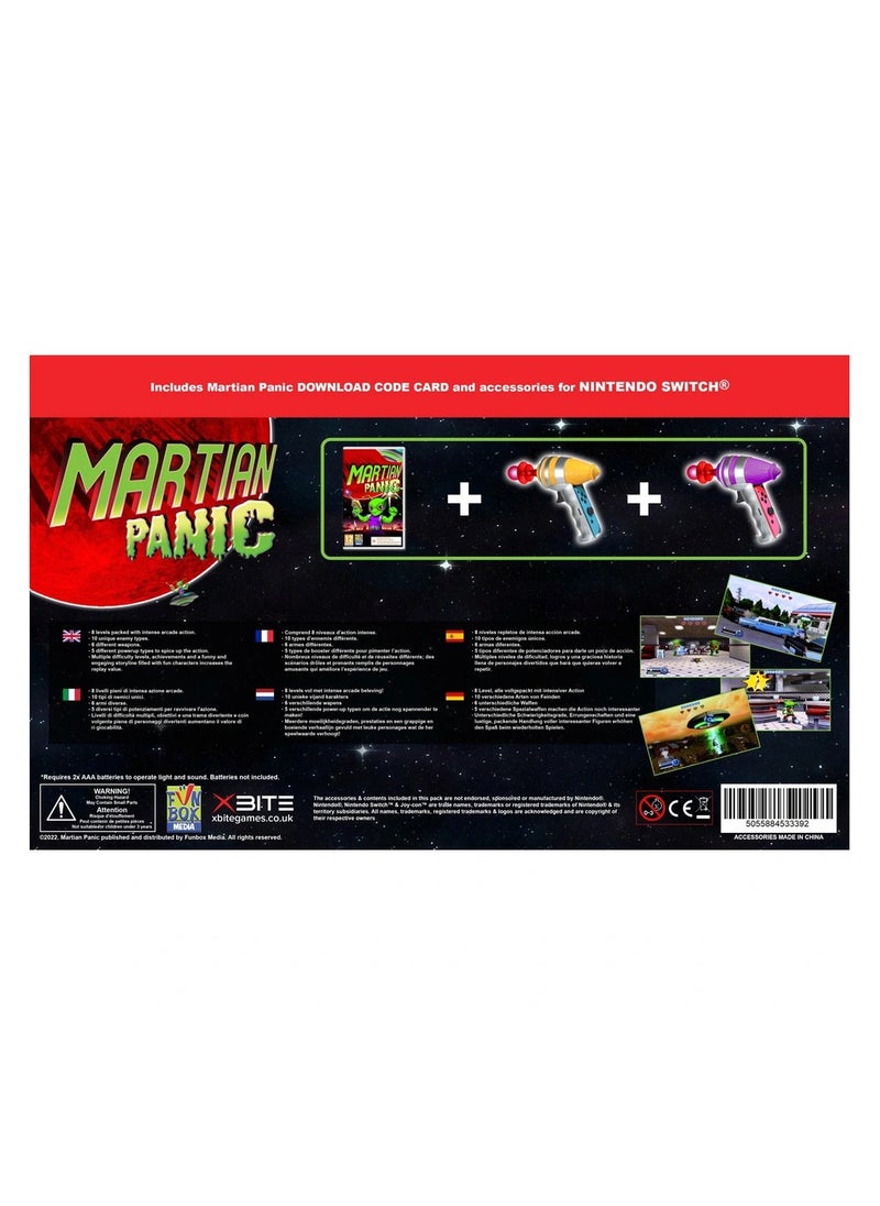 XBITE Martian Panic Game Bundle With 2 Alien Blaster Accessories Nintendo Switch Game Complete Family Fun Downloadable Game No Physical Card Included  - Image 2