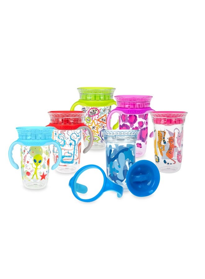 Nuby 2-Handle 360 10 oz Tritan cup, Colors/Prints May Vary - Image 1