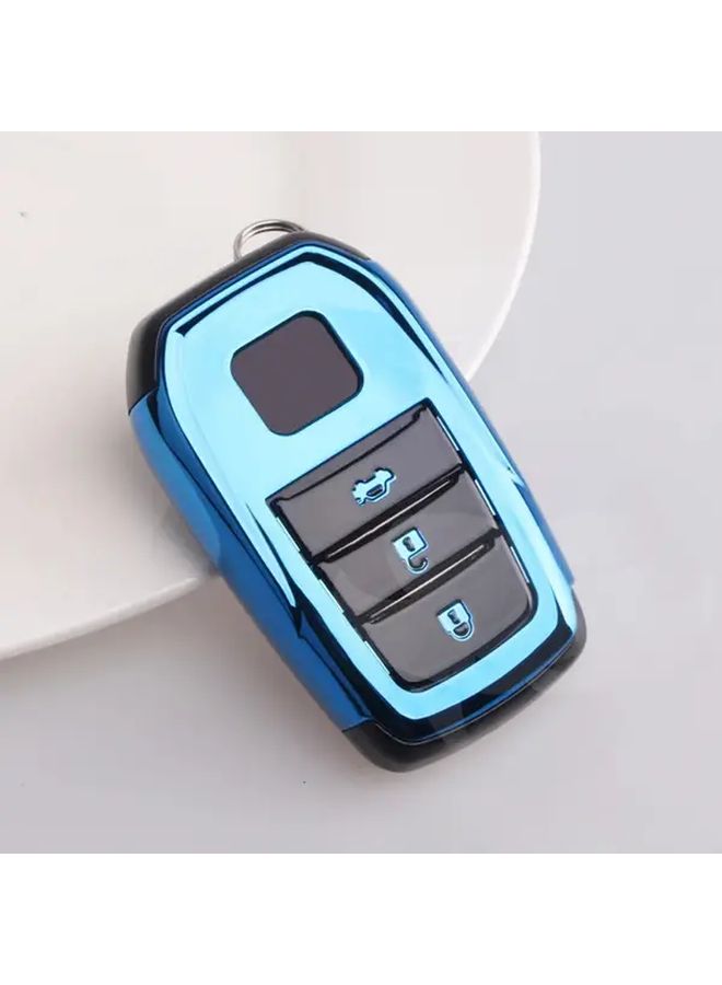 Golden Color Car Key Case Cover For Multiple Toyota Models - Image 5