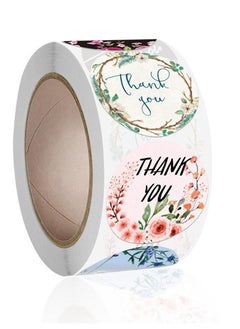 Wownect 8 Color Thankyou Sticker Round [1inch][1000 Stickers] Labels For Envelope Seals, Packing Seals, cards, Gift Boxes, Shopping Bags, Bouquets, Cardboard Decoration  - Image 1