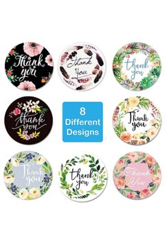 Wownect 8 Color Thankyou Sticker Round [1inch][1000 Stickers] Labels For Envelope Seals, Packing Seals, cards, Gift Boxes, Shopping Bags, Bouquets, Cardboard Decoration  - Image 4