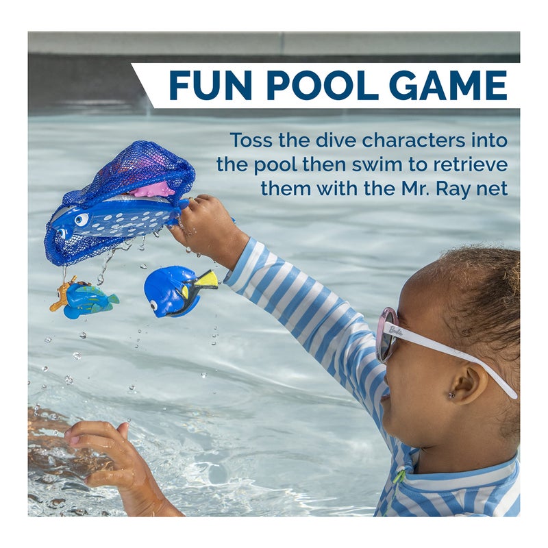 SwimWays Disney Finding Dory Mr. Ray's Dive and Catch Game, Bath Toys and Pool Party Supplies for Kids Ages 5 and Up - Image 3