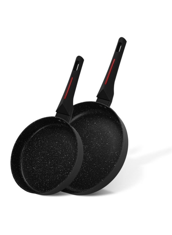 Fissman Frying Pan Set 2pcs Non Stick Aluminium 20cm 26cm Cooking Pans - Image 1