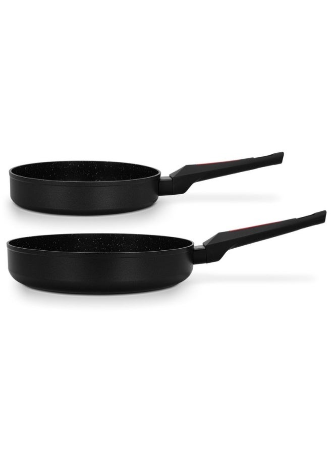 Fissman Frying Pan Set 2pcs Non Stick Aluminium 20cm 26cm Cooking Pans - Image 3