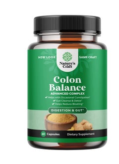 Natures Craft Colon Cleanser & Detox - Lactobacillus Acidophilus Probiotic Supplement 60 Capsules 