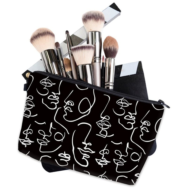 Deanfun Makeup Case Small, Cosmetic Zipper Bag Waterproof for Purse Mini, Women Cute Traveling Accessories Pouch for Ladies Thanksgiving Christmas Gifts(D2-55421) - Image 3