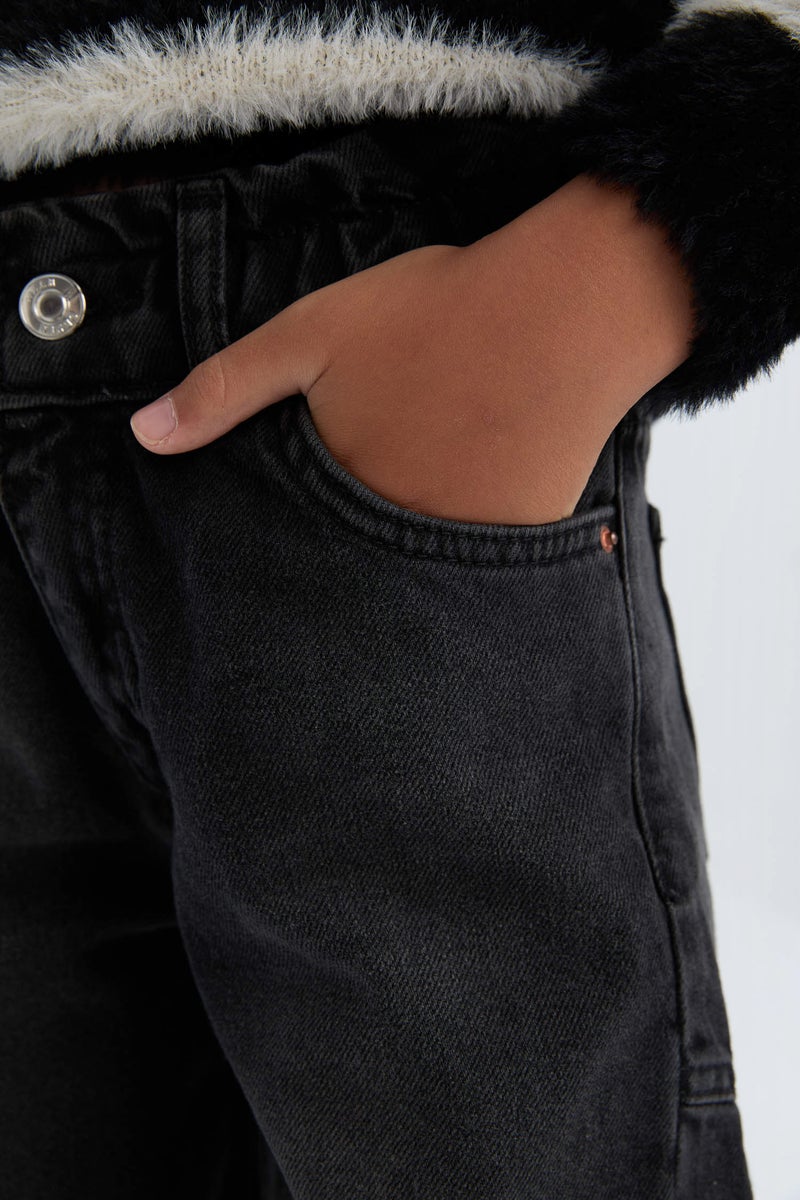 DeFacto Girl Barrel Fit Ankle Boy Wide Leg Jeans - Image 5