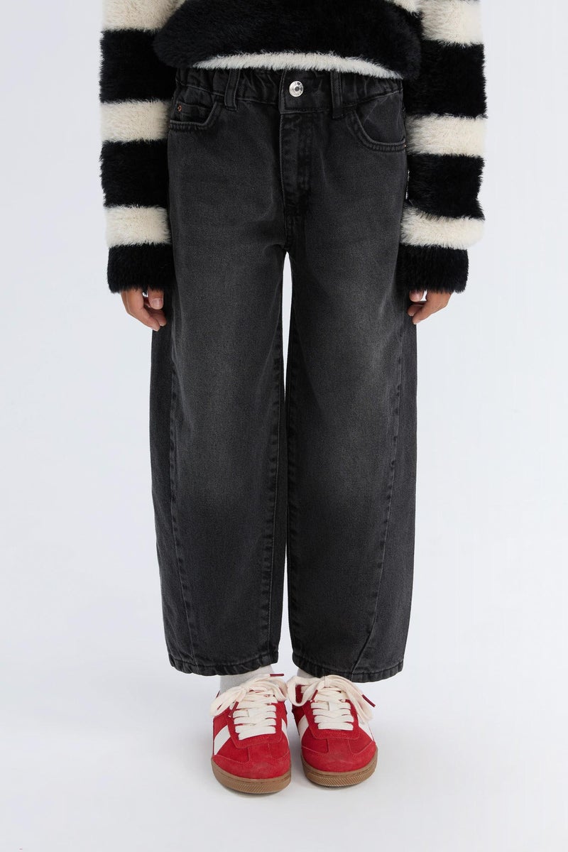DeFacto Girl Barrel Fit Ankle Boy Wide Leg Jeans - Image 1