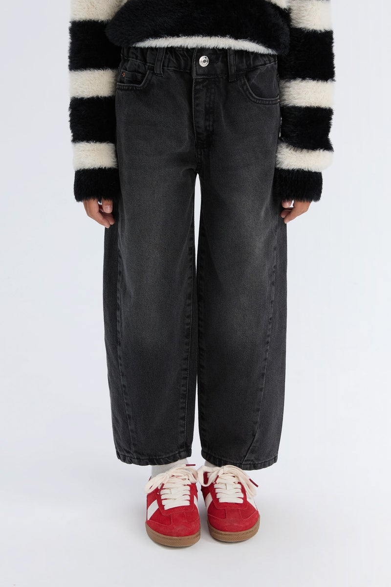 DeFacto Girl Barrel Fit Ankle Boy Wide Leg Jeans - Image 4