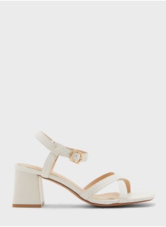 ELLA Cross Over Ankle Strap Block Heel Sandal  - Image 1