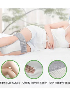 Gerenic Leg Positioning Pillow, Knee Pillow with Adjustable Strap, Body Position Pillow, Maternity Pillow for Side Sleeping, For Body Alignment, Separation Of Knees, Memory Foam Pillow  - Image 2