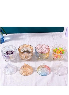 KASTWAVE Glass Storage Jars, Small Glass Candy Jar, Mini Butterfly Candy Jar With Three Feet, Multifunctional Storage Jar For Candy Snacks Small Items  - Image 3