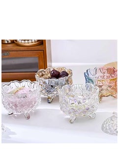 KASTWAVE Glass Storage Jars, Small Glass Candy Jar, Mini Butterfly Candy Jar With Three Feet, Multifunctional Storage Jar For Candy Snacks Small Items  - Image 4