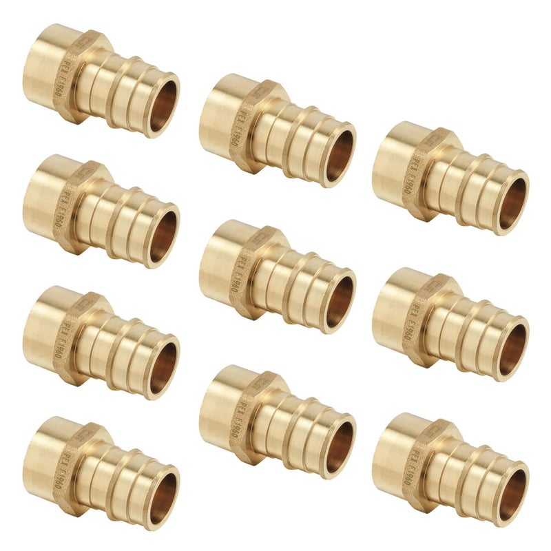 عبوة من 10 محولات أنثوية NPT EFIELD Pex A 12x 12 فقط لتوصيل أنابيب PexA معيار ASTM F1960PEX1960026