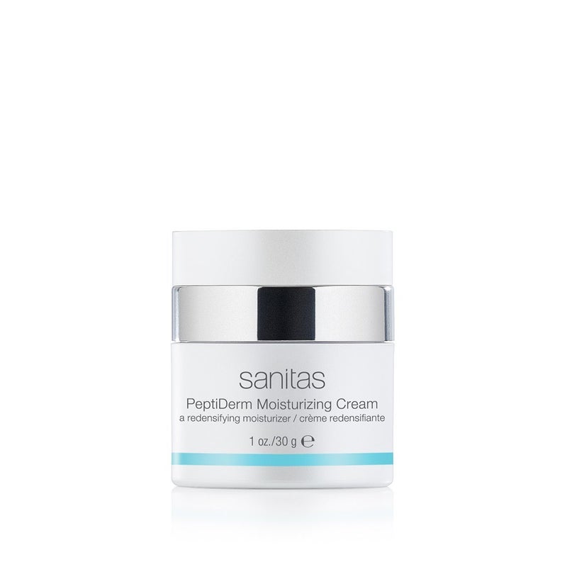 Sanitas Skincare PeptiDerm Moisturizing Cream Peptides Ultra Hydration Moisturizer for Aging Skin 1 Ounce