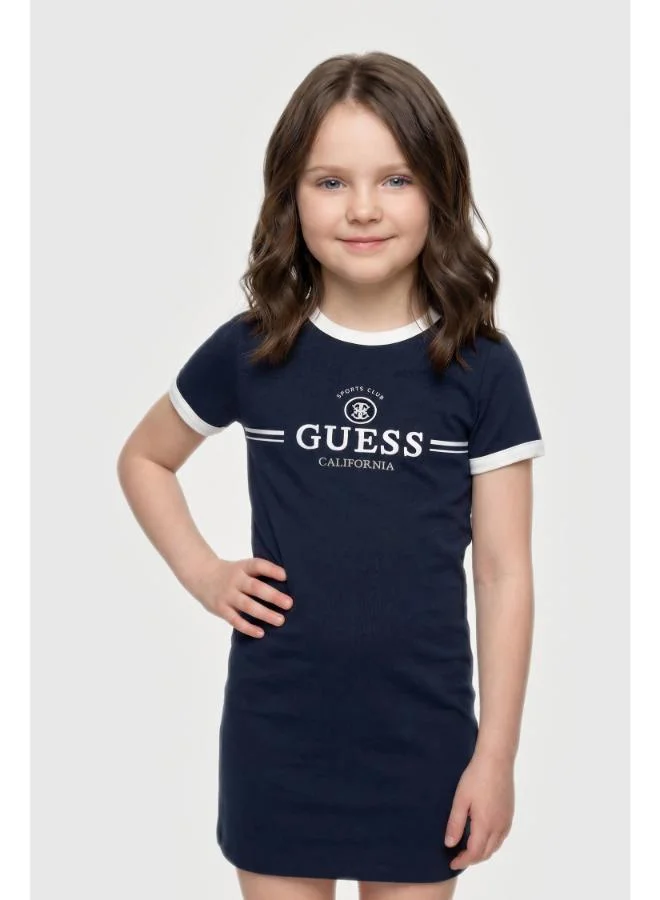 GUESS Youth Logo Short Sleeve Mini Dress