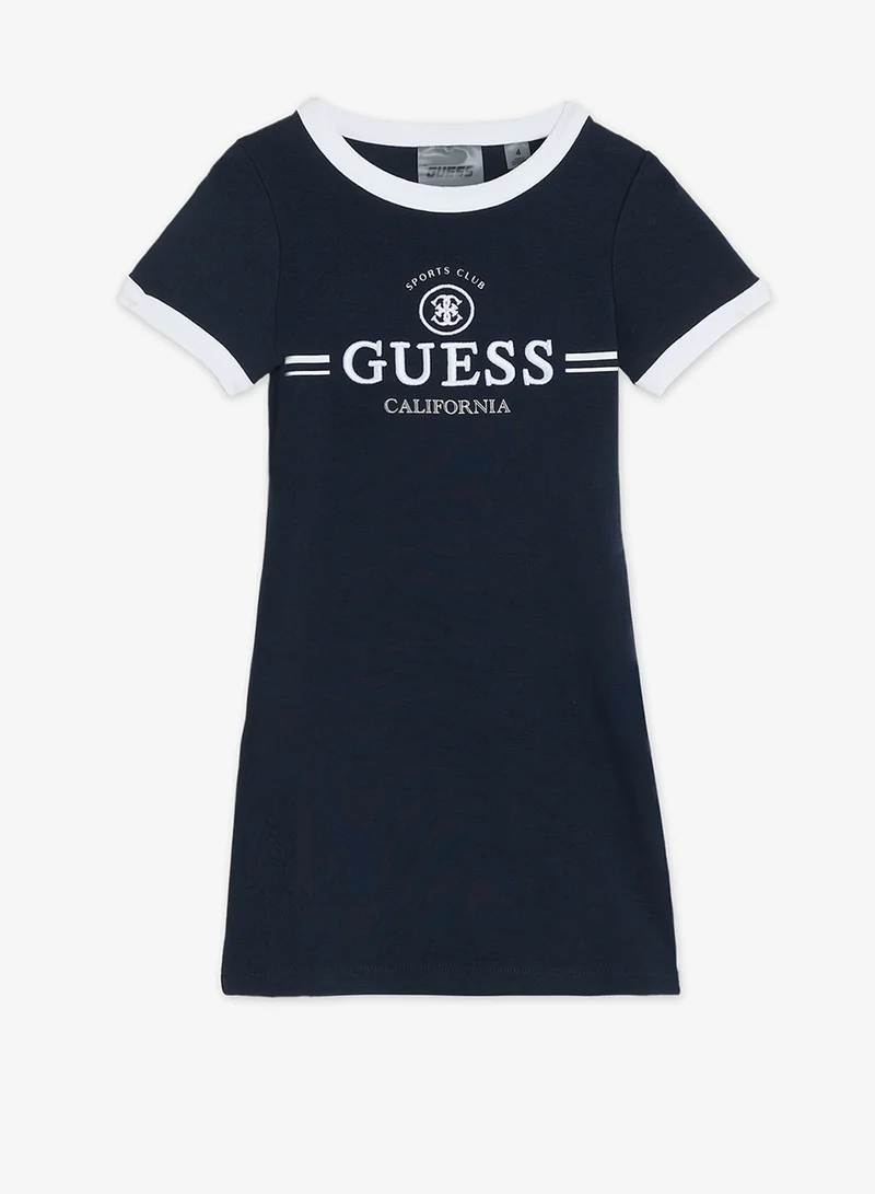 GUESS Youth Logo Short Sleeve Mini Dress