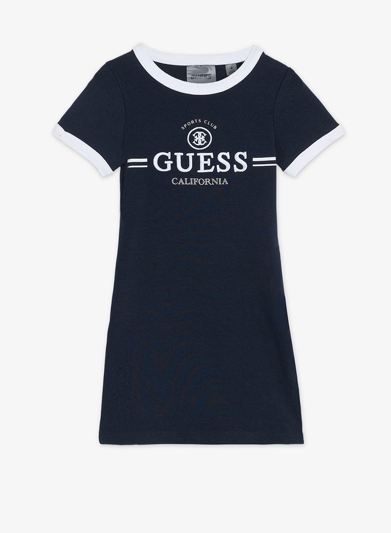 GUESS Youth Logo Short Sleeve Mini Dress - Image 2