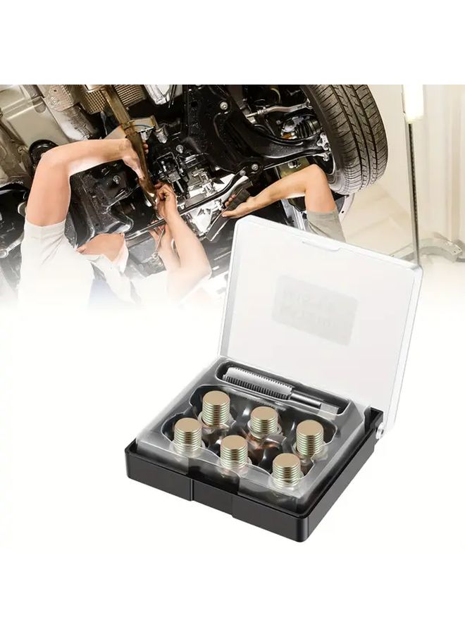 M15x1 5mm مجموعة إصلاح خيط سدادة تصريف الزيت الذهبية مع حلقات تبطيل من الألومنيوم - Image 1