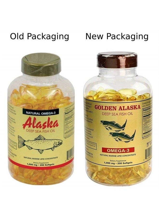 NCB - Omega 3 Alaska Deep Sea Fish Oil 1000mg 200 Softgels - Image 1