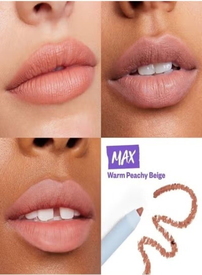 Kosas Kosas Hotliner Precise Contouring Lip Liner with Hyaluronic Acid - Max - Warm Peachy Beige 0.02 oz  - Image 2