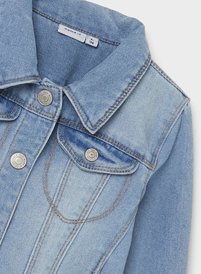 NAME IT Name It Kids Girls Star Denim Jacket 2210-Sr  - Image 2
