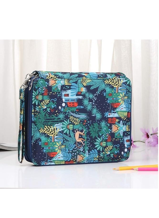 Shulaner Zipper Pencil Case – Large Capacity Oxford Pencil Case for Students and Office Supplies