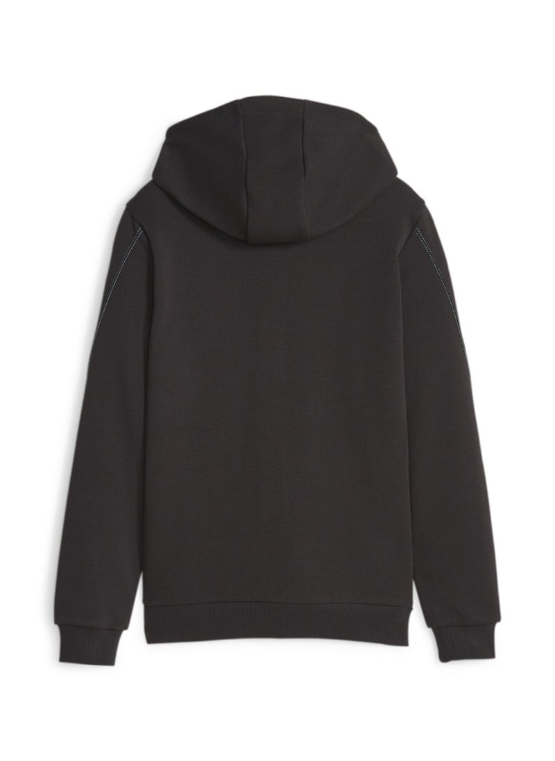 PUMA - Mercedes-AMG Petronas Motorsport Kids Unisex Black Hooded Sweat Jacket - Image 1